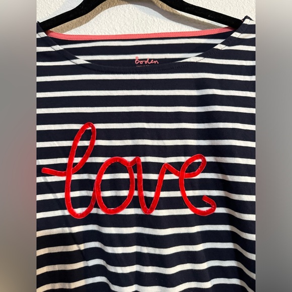 BODEN  Striped Long Sleeve Top - Size 2 - Excellent Condition - Picture 3 of 5